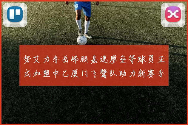 努艾力李岳峰顾嘉逸廖垒等球员正式加盟中乙厦门飞鹭队助力新赛季
